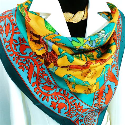 hermes cotton scarf|Hermes scarves images.